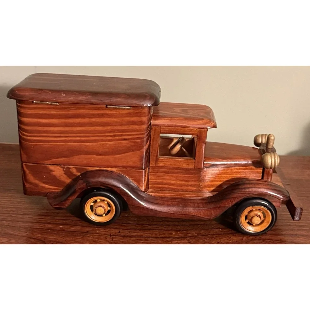 Antique Wooden Car With Storage Area‎